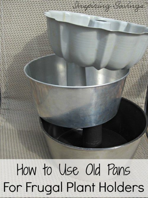 How to Make Frugal Plant Holders Out of Old Pans!