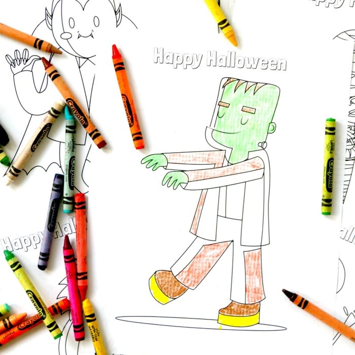 Free Halloween coloring sheets (printables) for kids