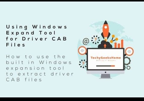 Using Windows Expand Tool for Driver CAB Files
