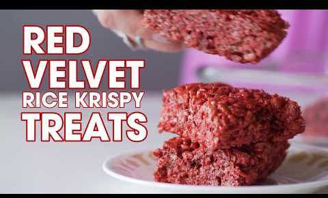 Red Velvet Rice Crispy Treats Recipe by Pop Shop America