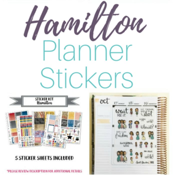 Hamilton Planner Stickers