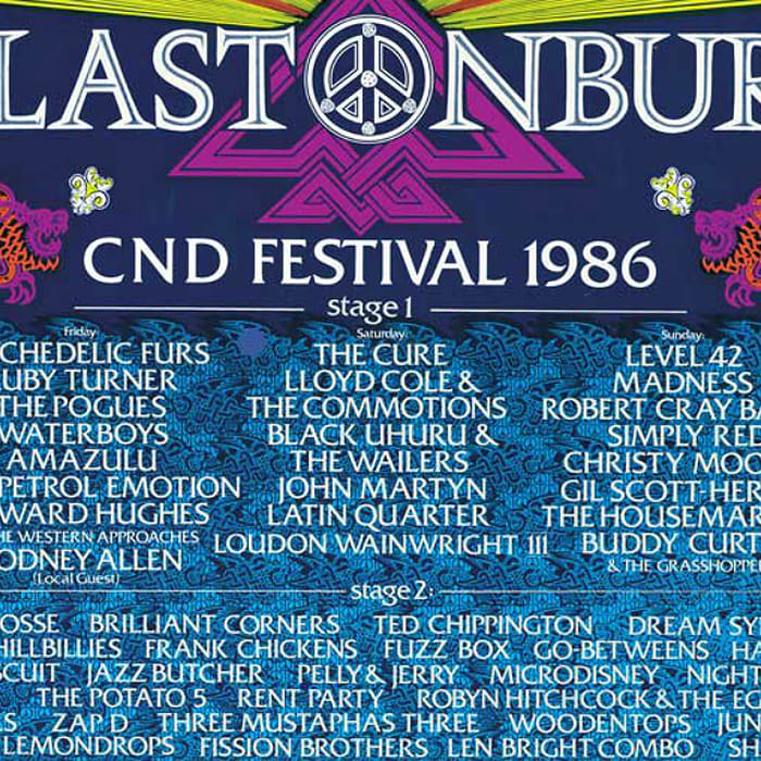 Every Glastonbury poster and line-up since 1970
