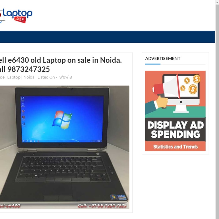 Dell e6430 old Laptop on sale in Noida. Call 9873247325