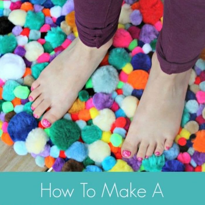How To Make A DIY Pom Pom Rug