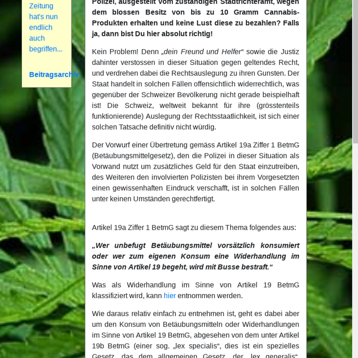 Startseite - CannabisLegal.xyz - Informationen zur neuen Schweizer Gesetzgebung
