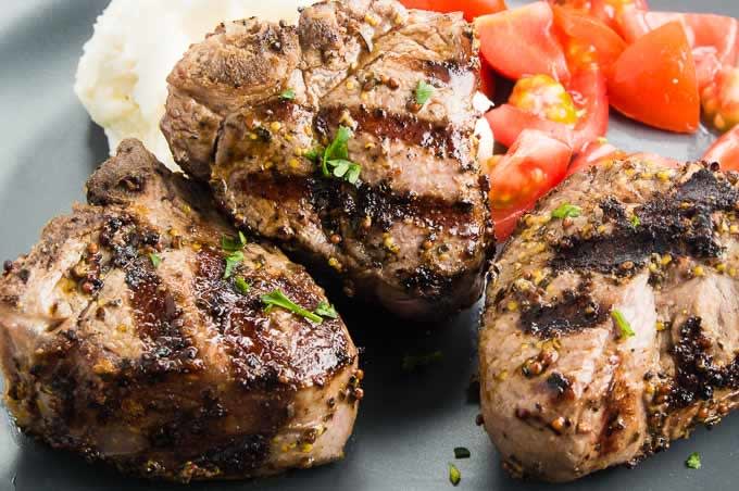 Pan Sauted Greek Style Lamb Chops