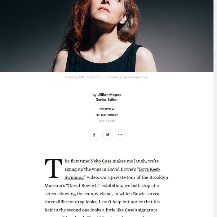 Neko Case on Her New Album, Her House Burning Down, and Her Futuristic Feminism