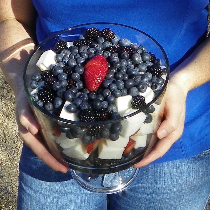 Red, White, and Blue Dessert - A Patriotic Summer Treat