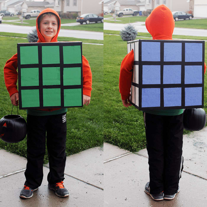 DIY Rubik's Cube Halloween Costume