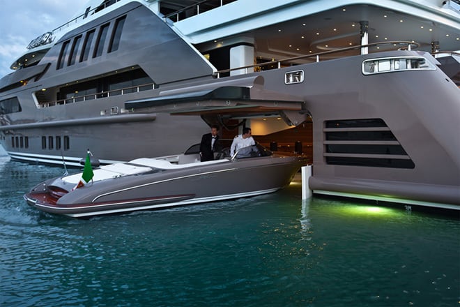 This Mega Yacht Has The World's First Floating Garage
