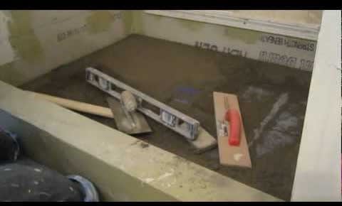 How to install Mud in a shower floor