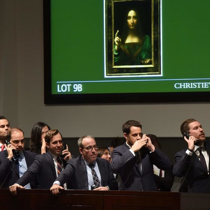 Leonardo da Vinci Painting Sells for $450.3 Million, Shattering Auction Highs