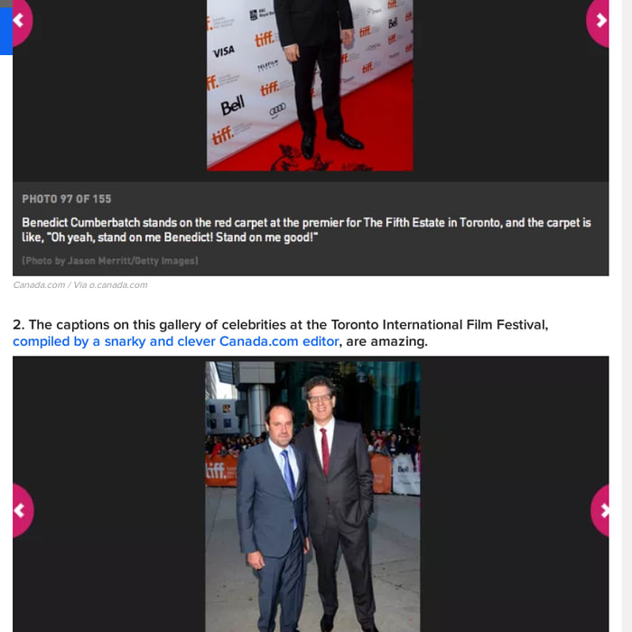Caption Writer Gets Bored, Effusively Fangirls About Benedict Cumberbatch