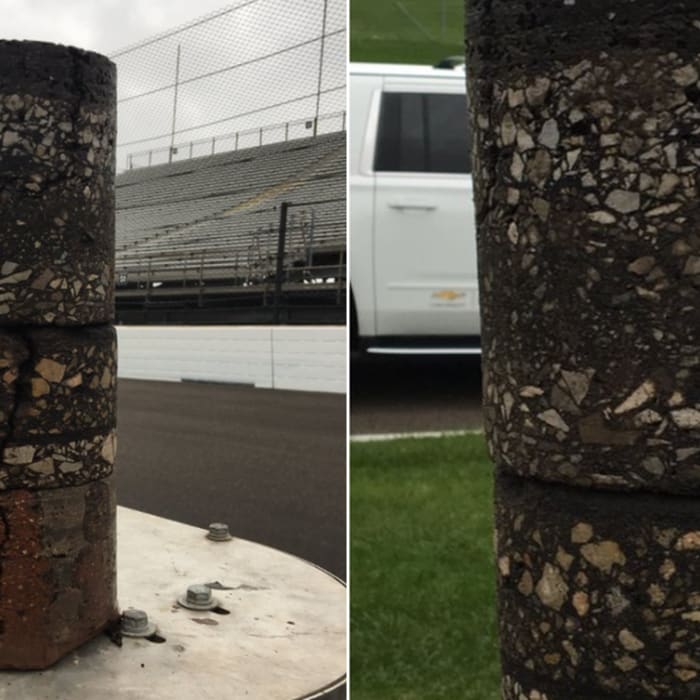 Here's What 108 Years of Indianapolis Motor Speedway Repaving Looks Like
