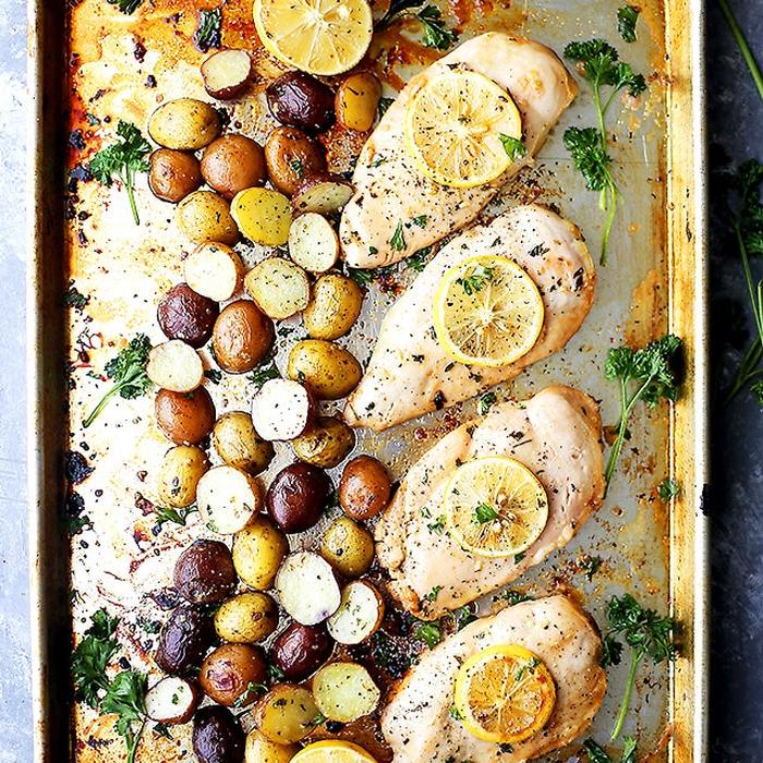 This Sheet Pan Chicken Is the Easy Dinner Your Monday Deserves