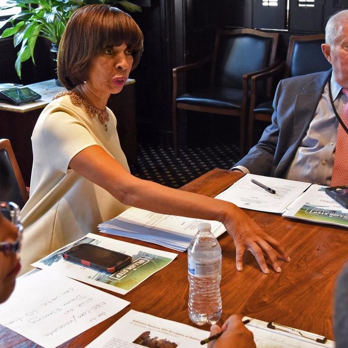 Baltimore Mayor Catherine Pugh's first-year agenda overwhelmed by city violence