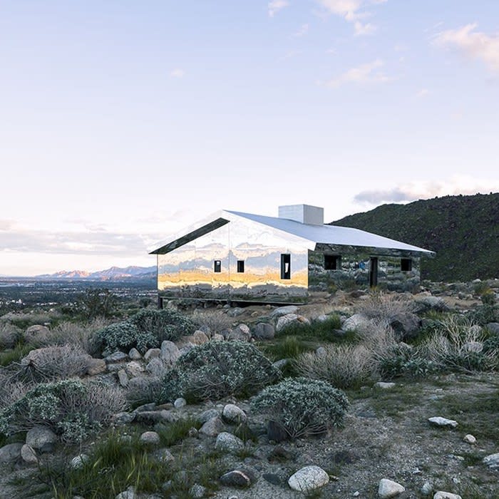 Mirage: Mirror-Covered House in California Desert