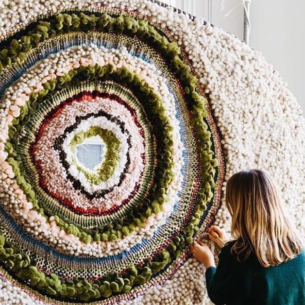This Artist Crafts Large Beautifully Textured Weavings You Can Hang on Your Wall