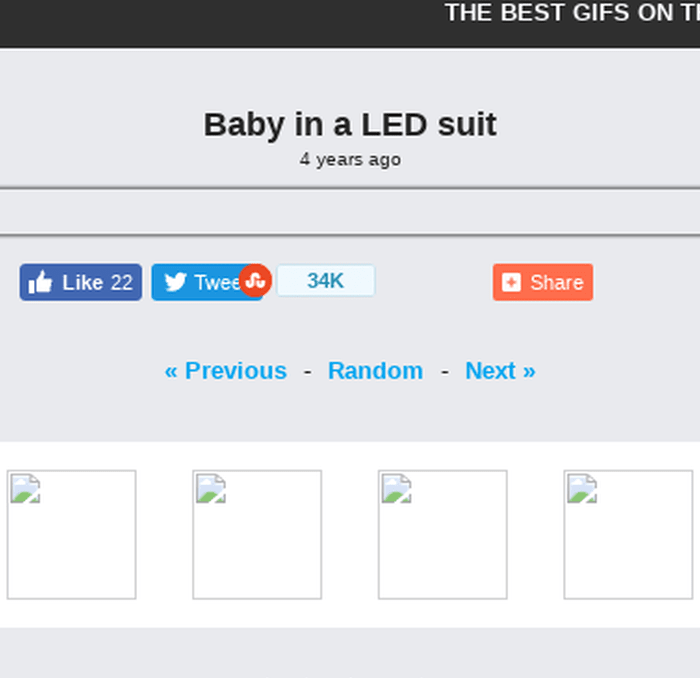 Baby in a LED suit