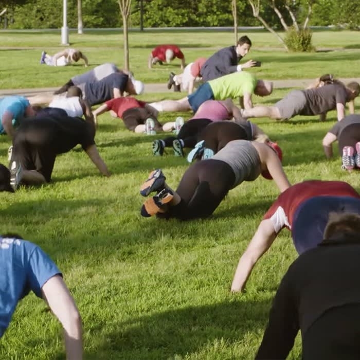 This is what a morning MMA-style workout with Congress looks like