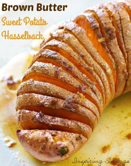 Hasselback Sweet Potatoes with Brown Butter Recipe