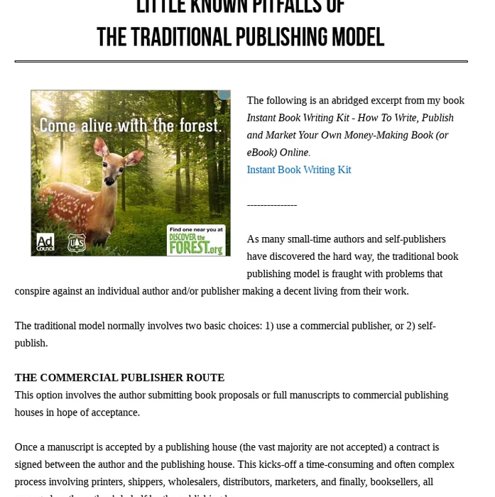 Publishing: Pitfalls of the Traditional Book Publishing Model