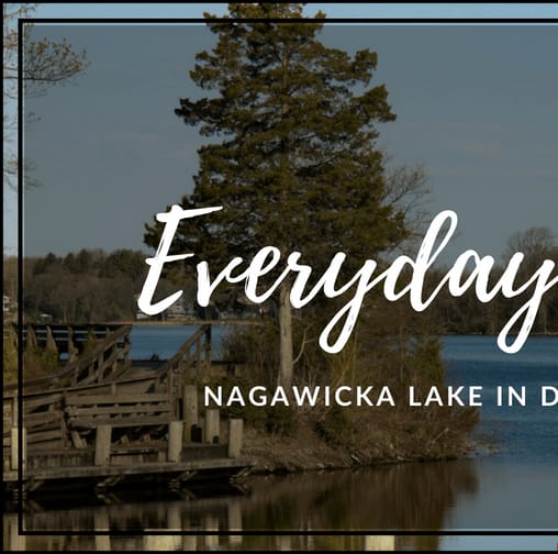 Postcard: Nagawicka Lake in Delafield, Wisconsin