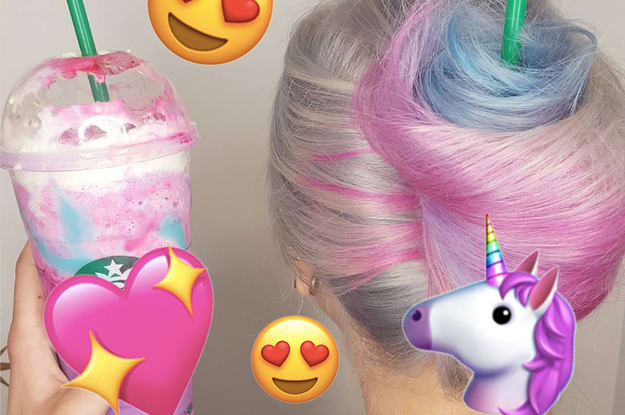 This Woman Created Unicorn Frappuccino Hair And It Looks Delicious