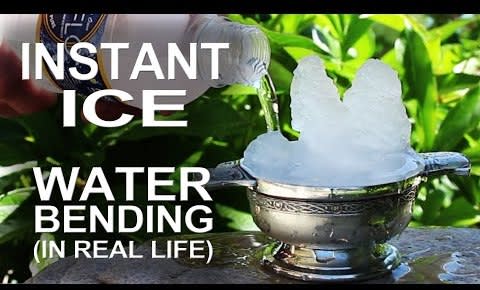Instant Ice - Waterbending In Real Life!