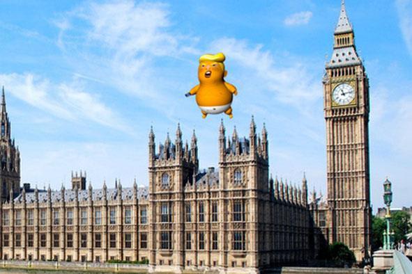 Giant Trump blimp WILL fly over London for protest during his UK visit after green light from Sadiq Khan