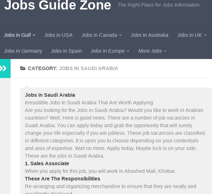 Jobs in Saudi Arabia Archives