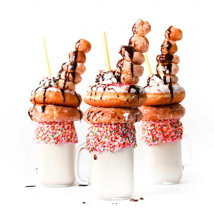 Over-the-Top Donut Milkshakes!
