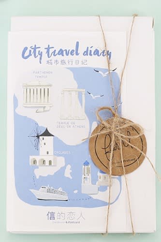 Kawaii Post Card Set - City travel diary