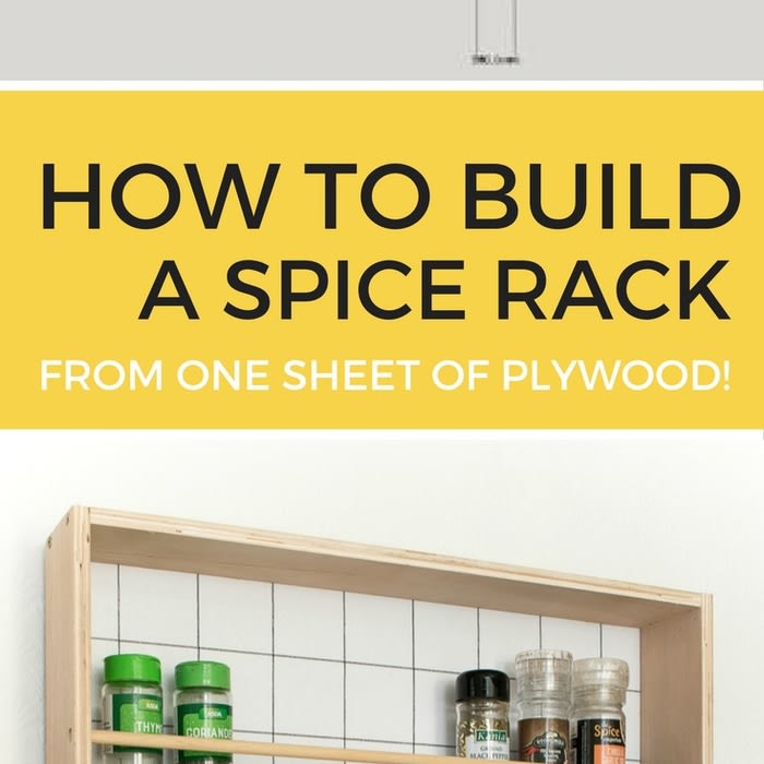 How to Build a Hanging Spice Rack ( and RYOBI giveaway!)
