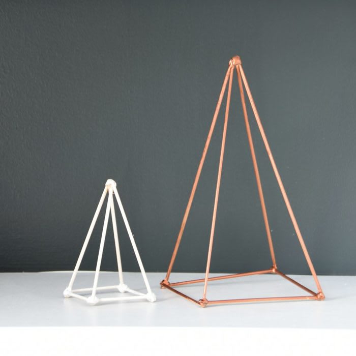 Style your Shelves with DIY Geometric Sculptures