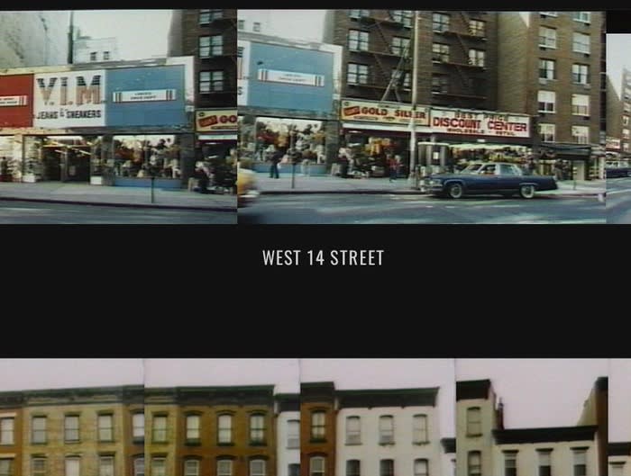 street view of 1980s New York