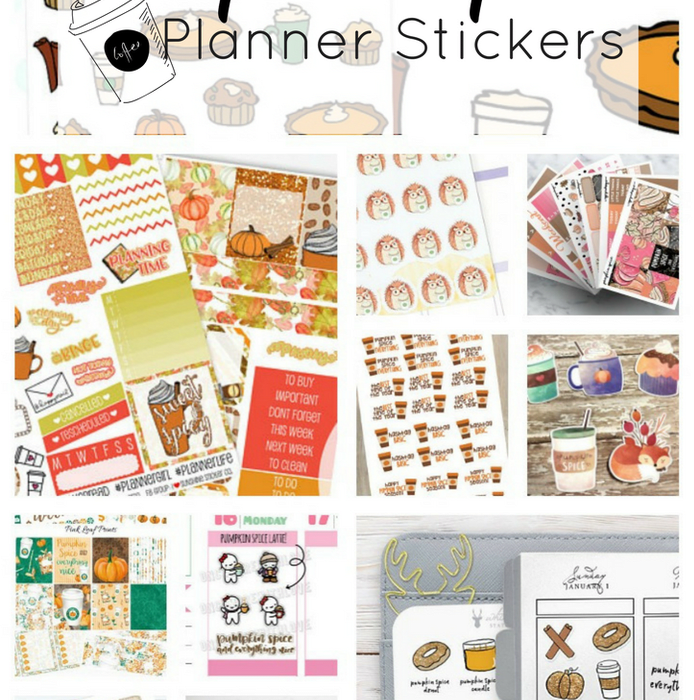 Pumpkin Spice Planner Stickers - Megan & Wendy - An Orange County Lifestyle Blog