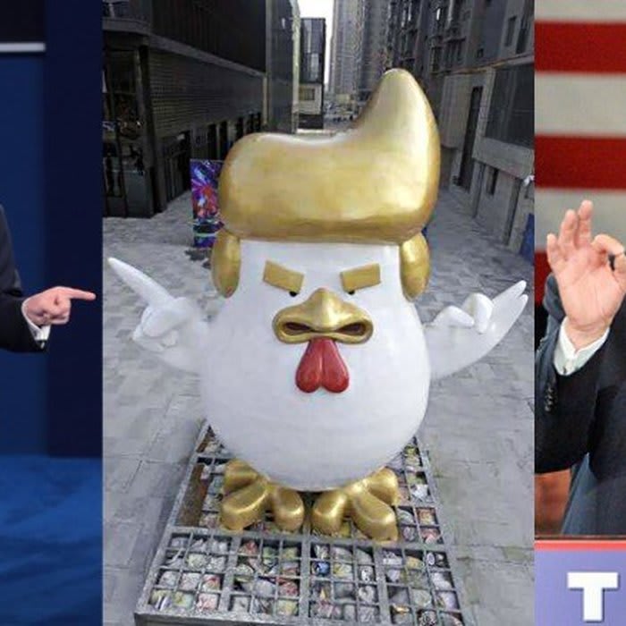 Donald Trump Rooster in China