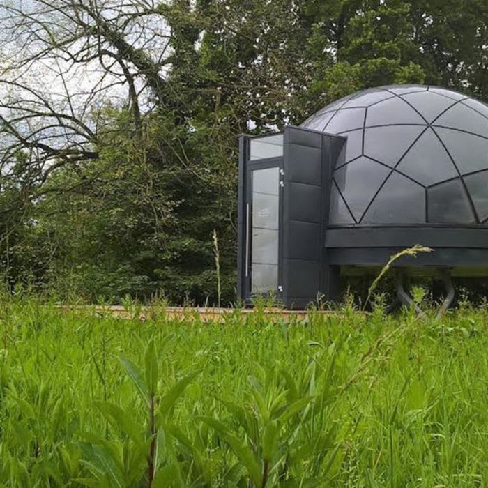 Sleek prefab dome homes can be installed just about anywhere