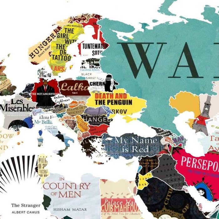 The Favorite Literary Work of Every Country Visualized on a World Map
