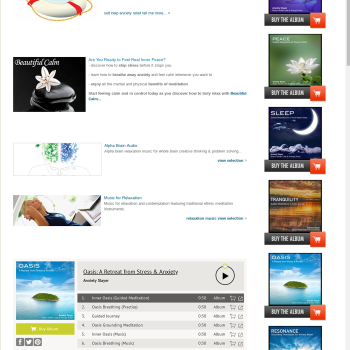 Inner Calm Audio Store - resources for relaxation & personal growth