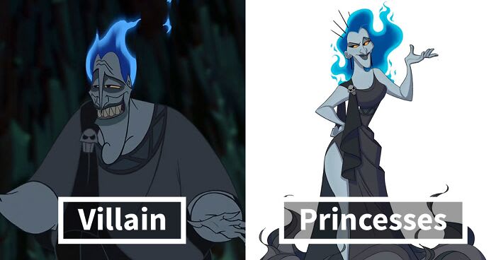 Artist Turns Well-Known Disney Villains Into Princesses And People Are Loving It