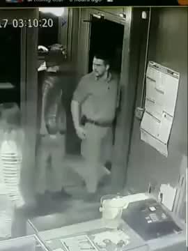Man physically ejected from a strip club comes back, pulls gun, GETS DROPPED!!
