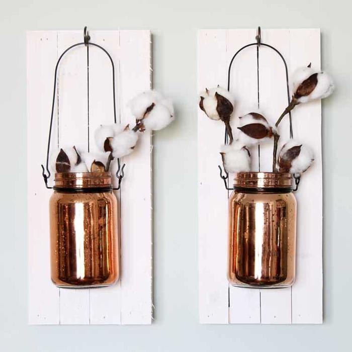 Mason Jar on Wood Hanging Wall Art - The Country Chic Cottage
