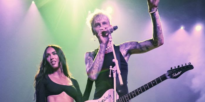 Megan Fox Joined Machine Gun Kelly On Stage At The Indy 500 Party