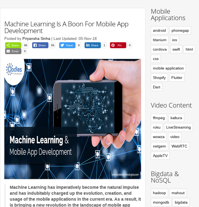 Machine Learning Is A Boon For Mobile App Development