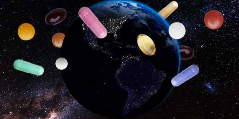 Vicodin, ketamine, and caffeine: The ingredients of a good space pharmacy