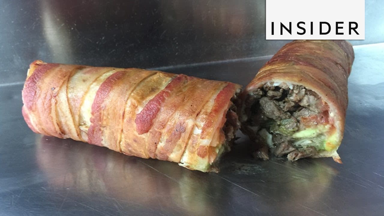 A food truck in Tucson cooks up bacon wrapped burritos