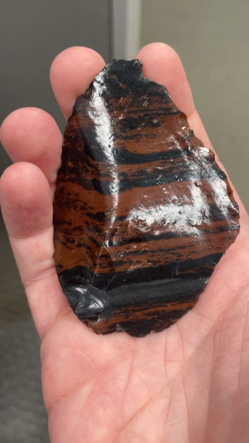 Beautiful red/black obsidian found in Armenia