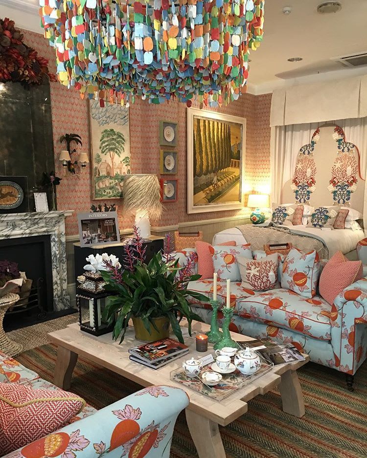 Firmdale Hotels by Kit Kemp (@firmdale_hotels) • Instagram photos and videos | Home decor paintings, Country house decor, Eclectic living room